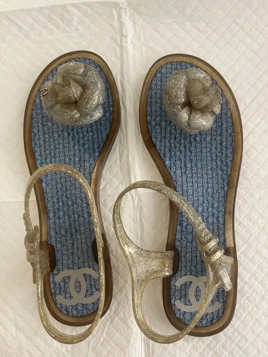 シャネル カメリア ゼリーサンダル