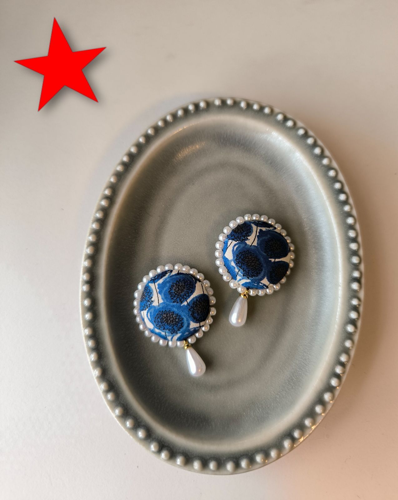 ちえサマ リバティ ピアスorイヤリングorヘアゴム