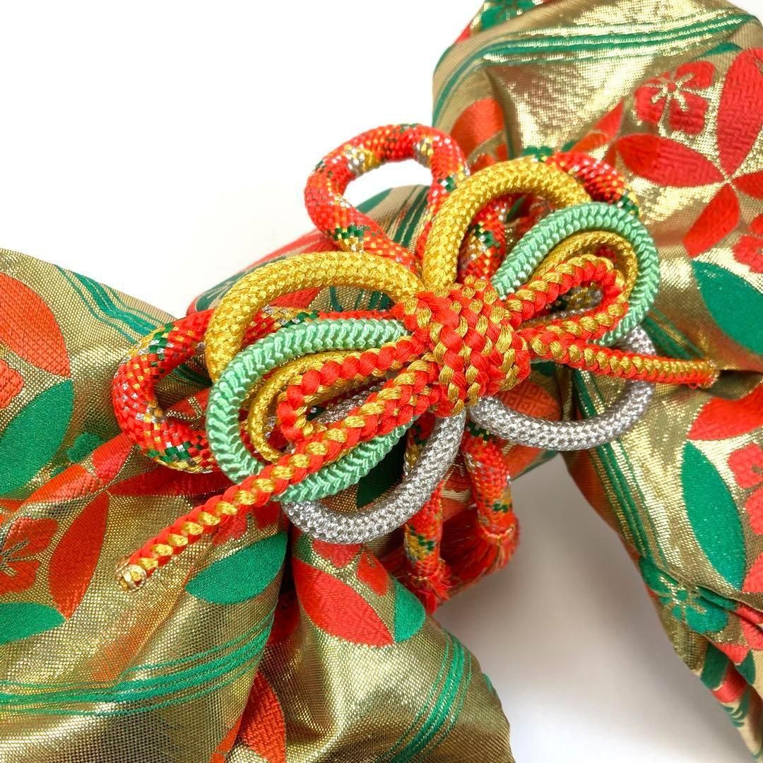 着物と帯 時流】O242ys◇七五三 7才女の子作り帯 正絹◇結び帯美品2部