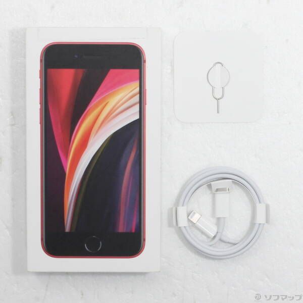 中古品〕 iPhone SE 第2世代 64GB プロダクトレッド MHGR3J／A SIM