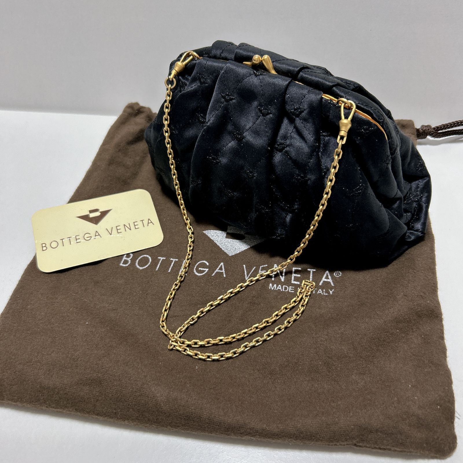 BOTTEGA VENETA ボッテガ バッグ ショルダーバッグ レディース ブラック おまけ鏡付 保存袋付 管理番号KKVTRRA112