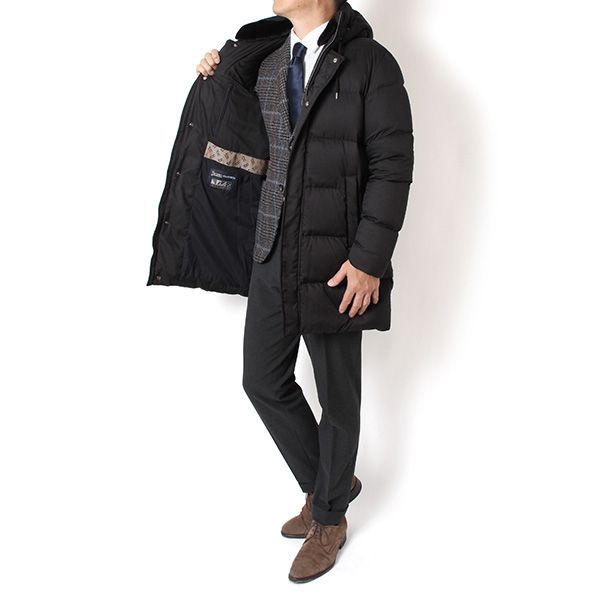 フェイクファースタンド ダウンコート