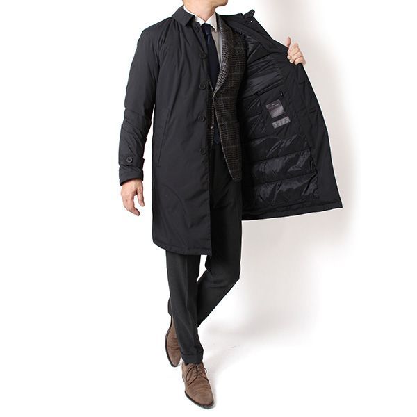 25AWモデル ヘルノ HERNO メンズ ファンクショナル ワードローブ ダウンコート ブラック PI001244U 12840 9300 2025-26AW m-outer