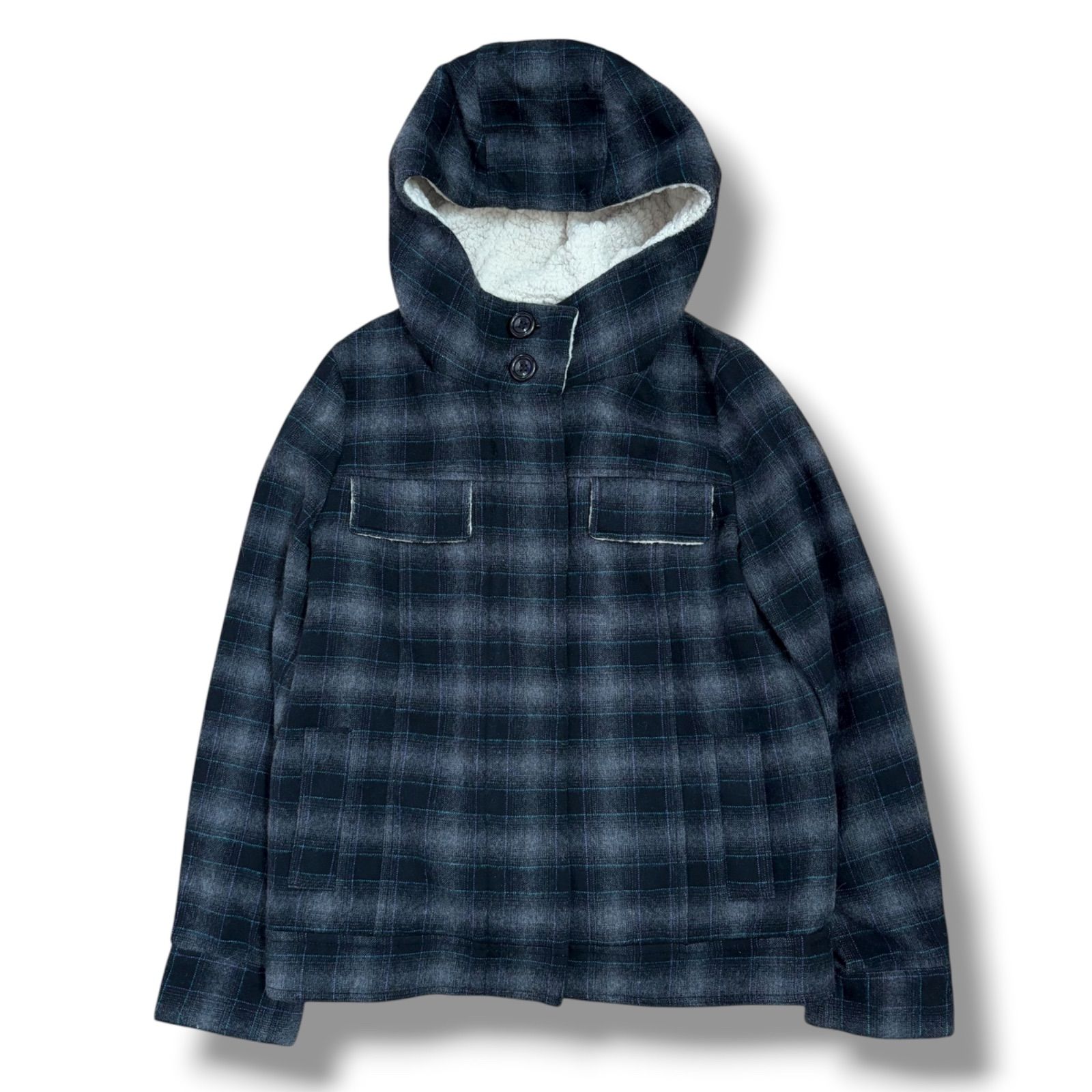 JILL STUART 取り外し ボアライナー付きチェックジャケット M