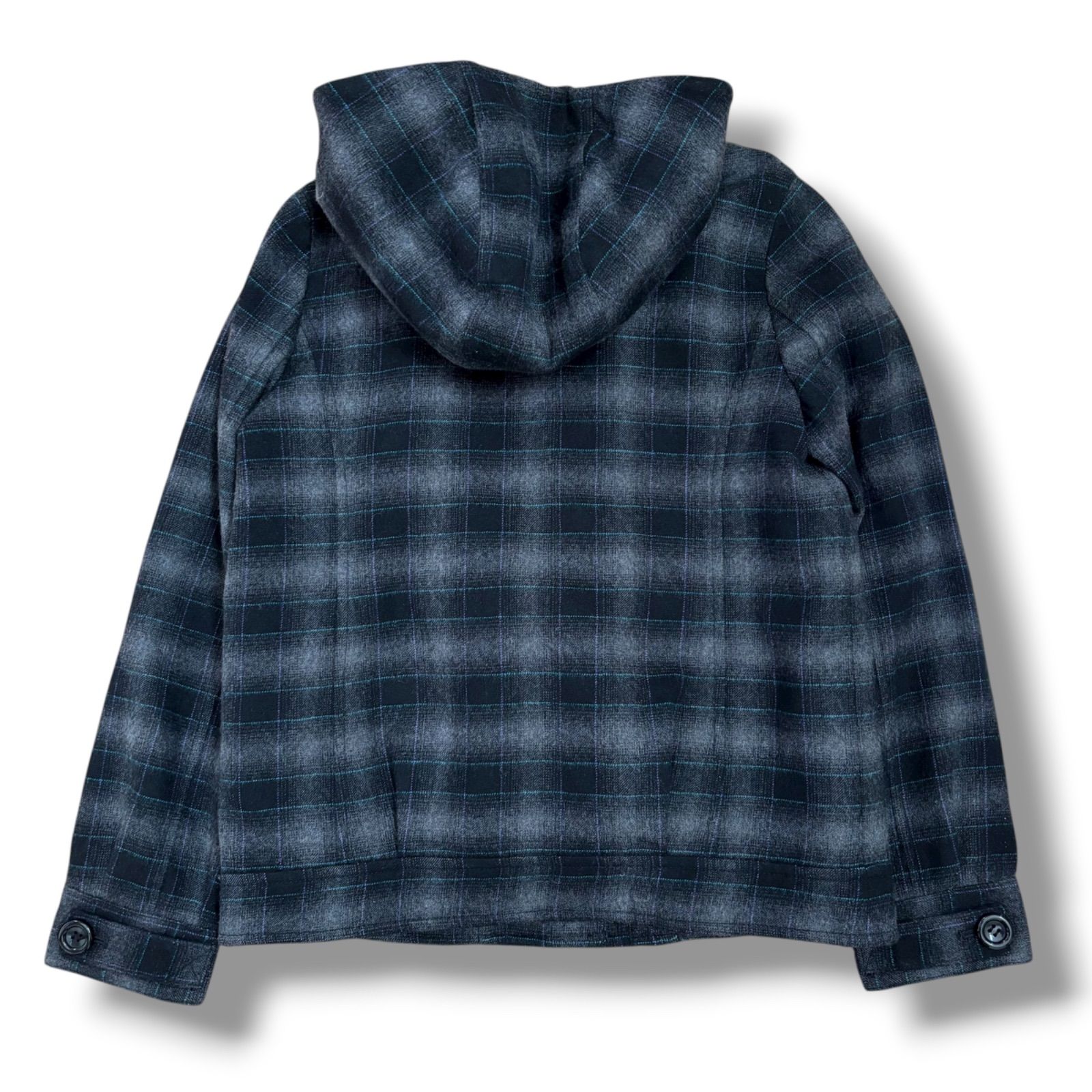 ボアライナー付きチェックジャケット M