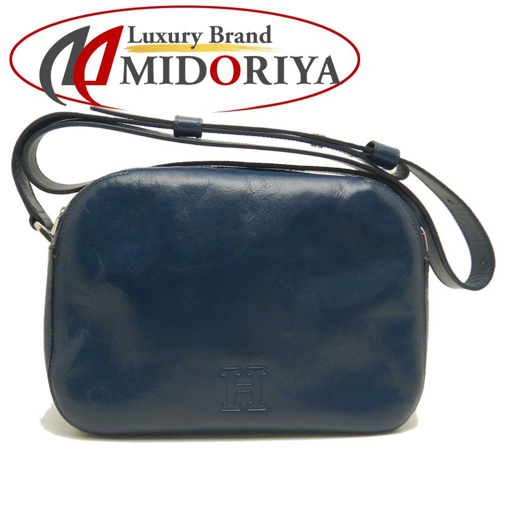 HIROFU ヒロフ ショルダーバッグ レザー ネイビー レディース 253308