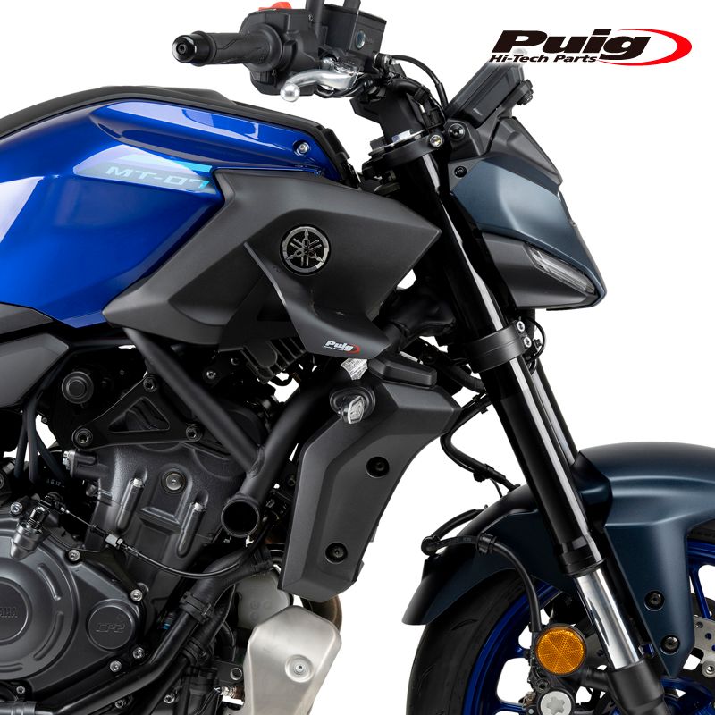 Puig 22416J SPOILERS D12 MATT BLACK YAMAHA MT-07 25 YAMAHA MT-07 Y-AMT 25 プーチ スポイラー BRIGHTFACE_UK