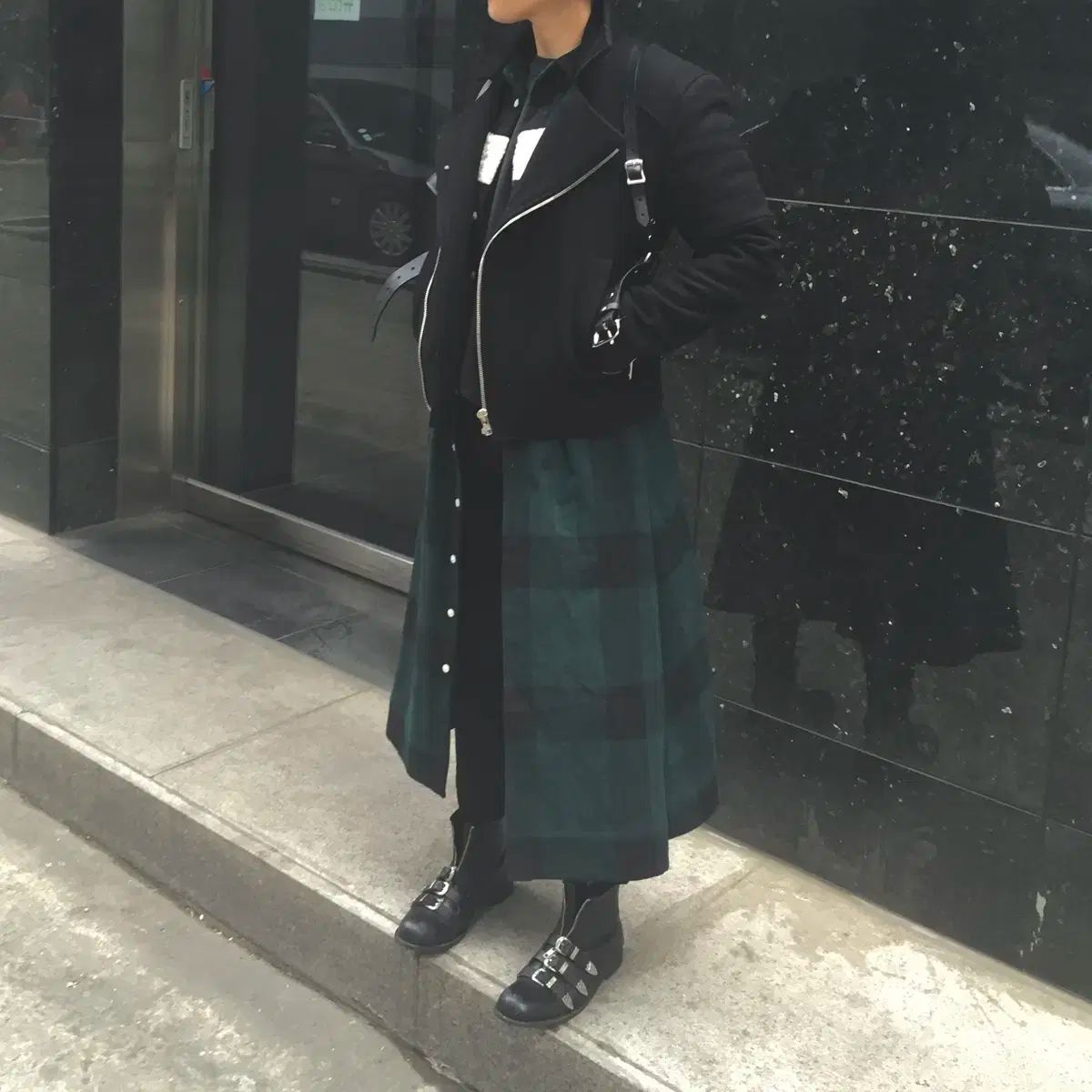 現象 BoA ボア CHECK チェック ONE PIECE ワンピース シャツ