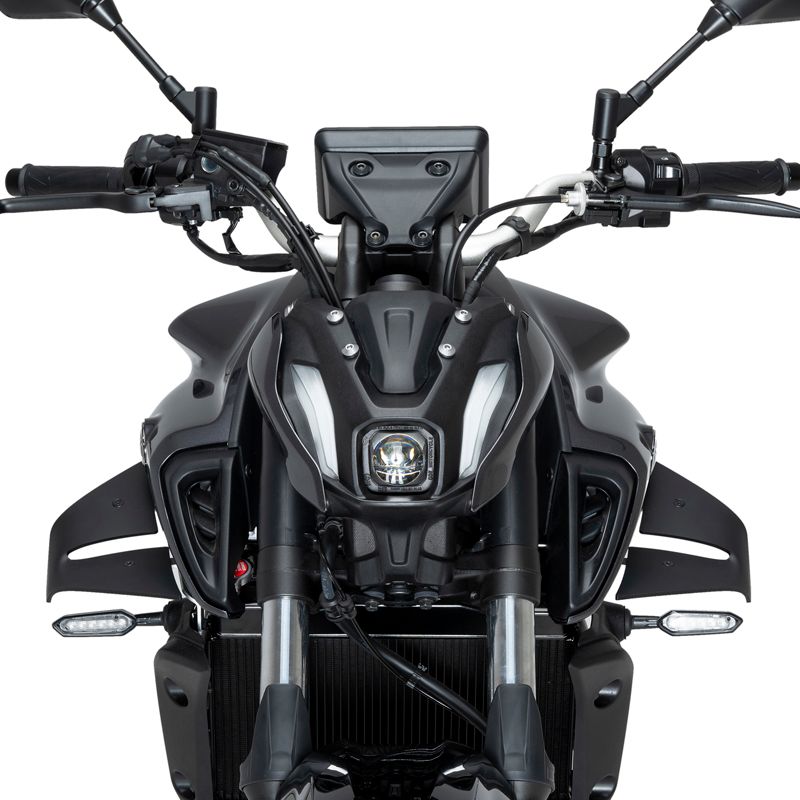 Puig 22459J SPOILERS D12 MATT BLACK YAMAHA MT-07 21-24 MT-07 Y-AMT 23-24 プーチ スポイラー