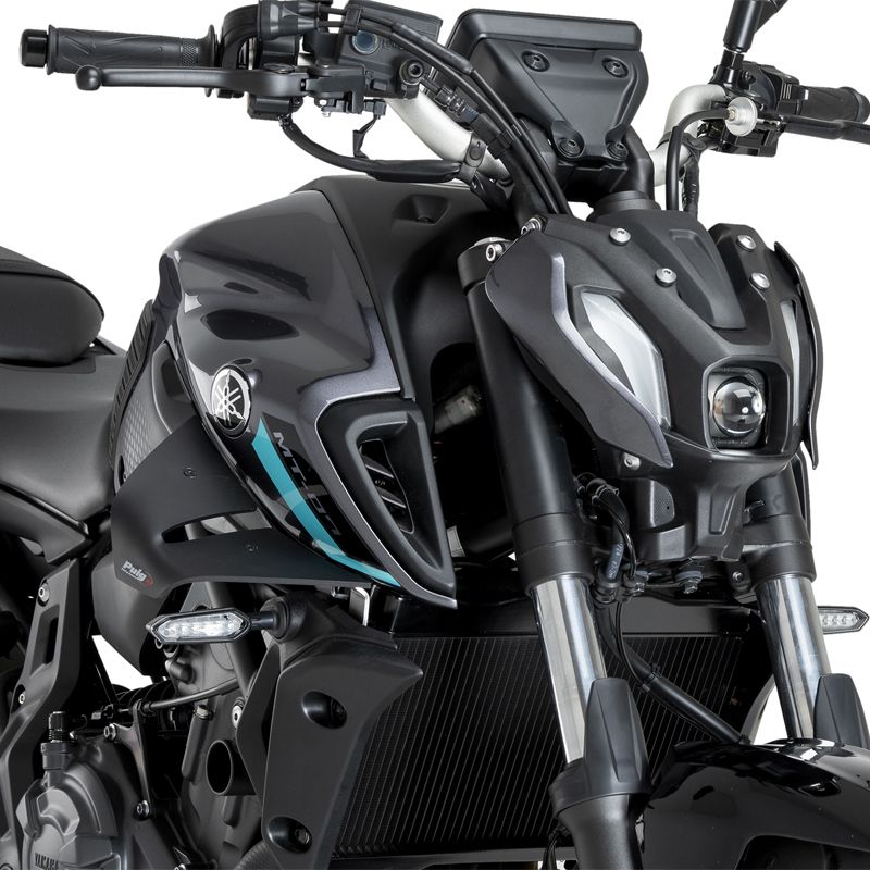 Puig 22459J SPOILERS D12 MATT BLACK YAMAHA MT-07 21-24 MT-07 Y-AMT 23-24 プーチ スポイラー