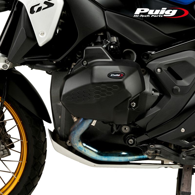 Puig 21877N ENGINE PROTECTIVE COVER BLACK BMW R1300GS 23-25 R1300RS 25 プーチ エンジンカバー