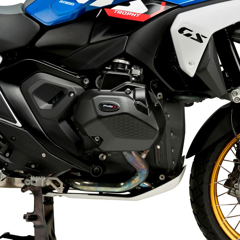 Puig 21877N ENGINE PROTECTIVE COVER BLACK BMW R1300GS 23-25 R1300RS 25 プーチ エンジンカバー