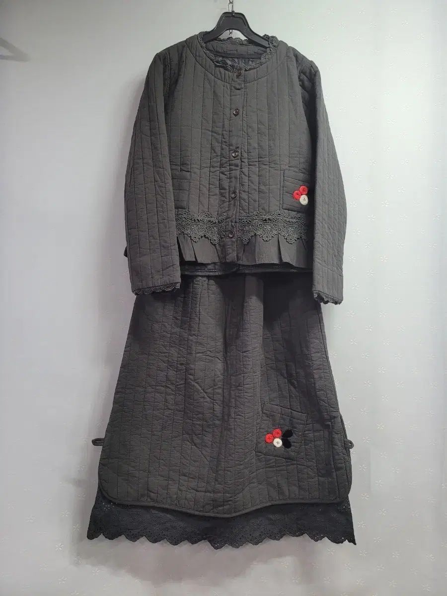 キルティング レース スカート セット