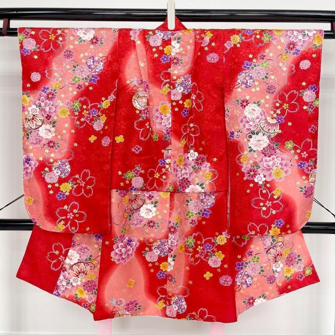  着物と帯 時流 O 110 ys 七五三 3才女 着物 被布コート 長襦袢 七五三 季節 年中行事