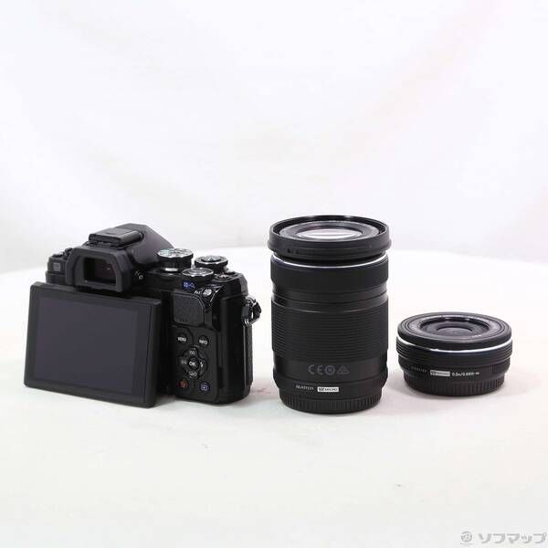  〔 品〕 OM D E M 10 Mark III EZダブルズームキット ブラック 262 ミラーレス一眼 デジタルカメラ