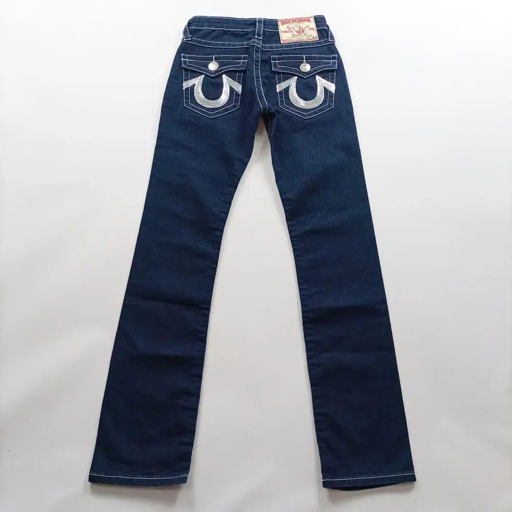 トゥルーレリジョン デニムパンツ サイズ27 スキニージーン インディゴデニム デニムパンツ レディース A8155