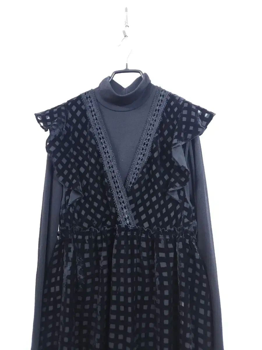 オーズケン ブラック ツアーベルベット ロング ONE PIECE レイヤード