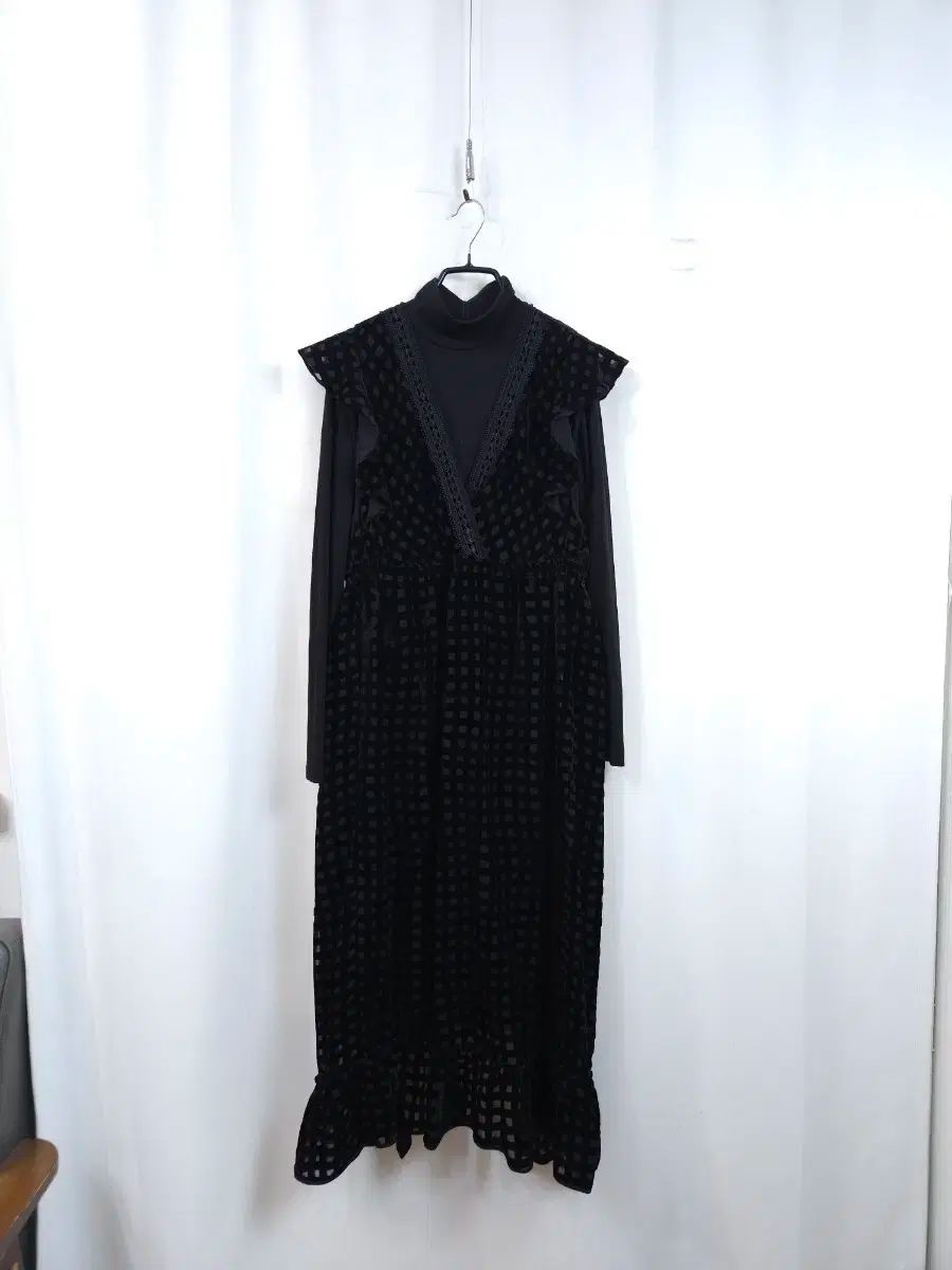 オーズケン ブラック ツアーベルベット ロング ONE PIECE レイヤード