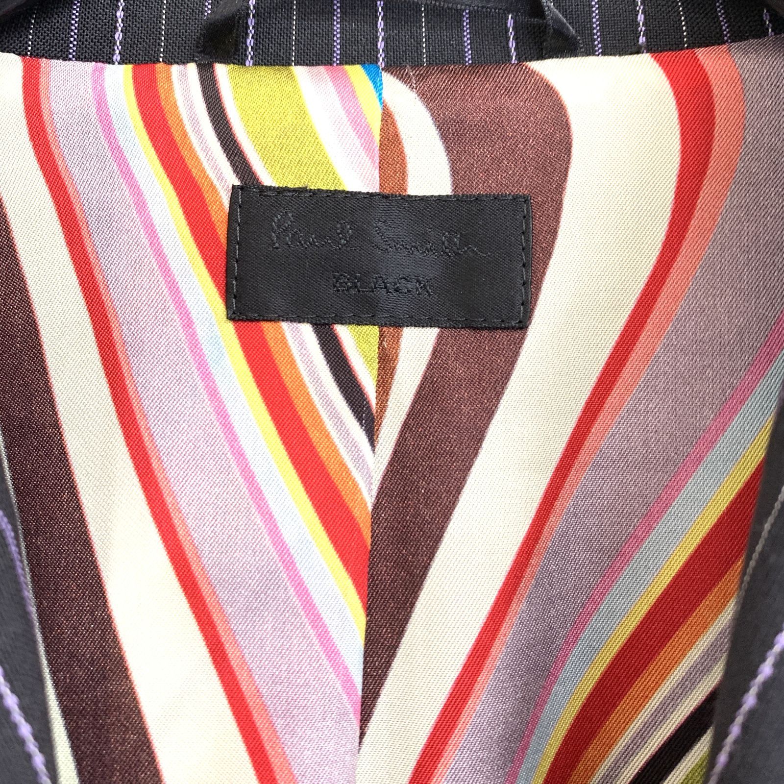 中古品】Paul Smith セットアップスーツ 40 ストライプ 総柄 ポール