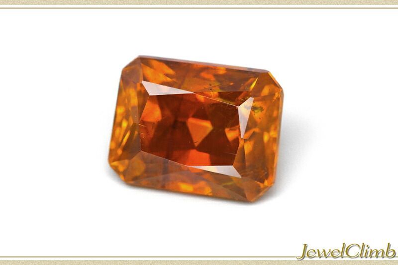 鑑別書付 鮮明なオレンジ光彩を放つ スファレライト 宝石 ルース ２ ４３ＣＴ