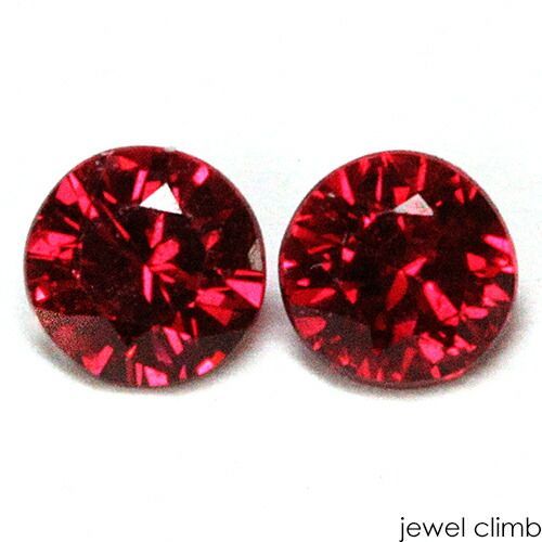 深紅のレッド レッドスピネル 宝石 ルース ≪ペアストーン≫0 34CT