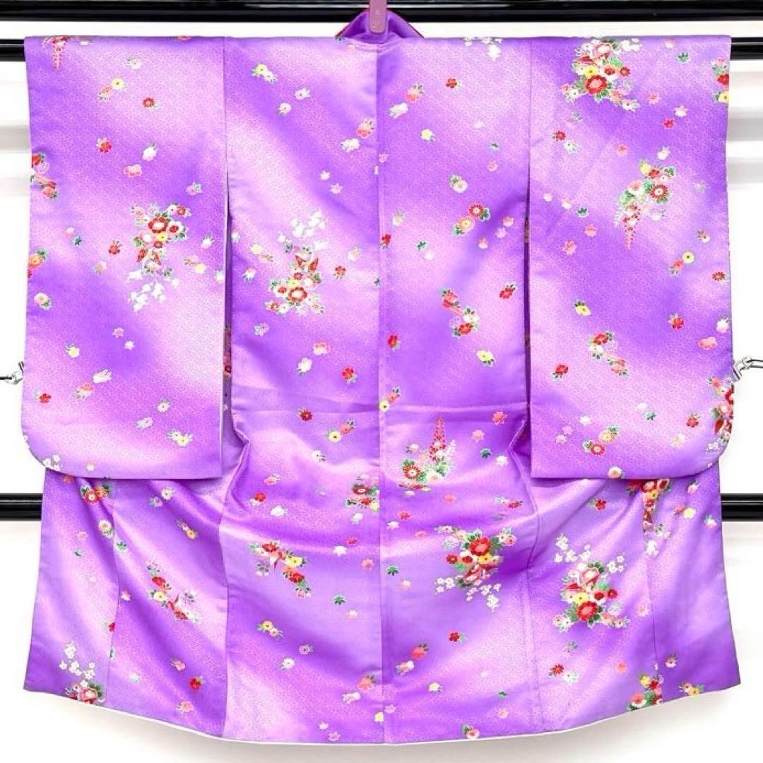 着物と帯 時流 O24250ys 七五三 3 才女の子着物-被布コート 長襦袢