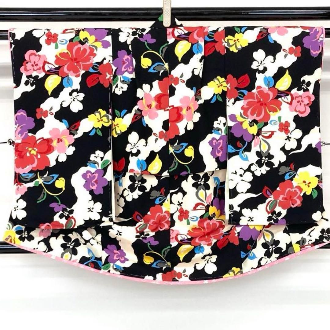 着物と帯 時流 O24-57ys 七五三 3才女の子着物-被布コート 長襦袢