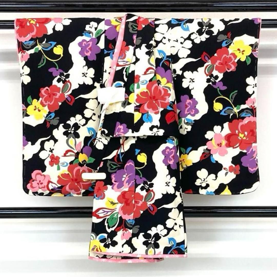 3才女の子着物-被布コート 長襦袢