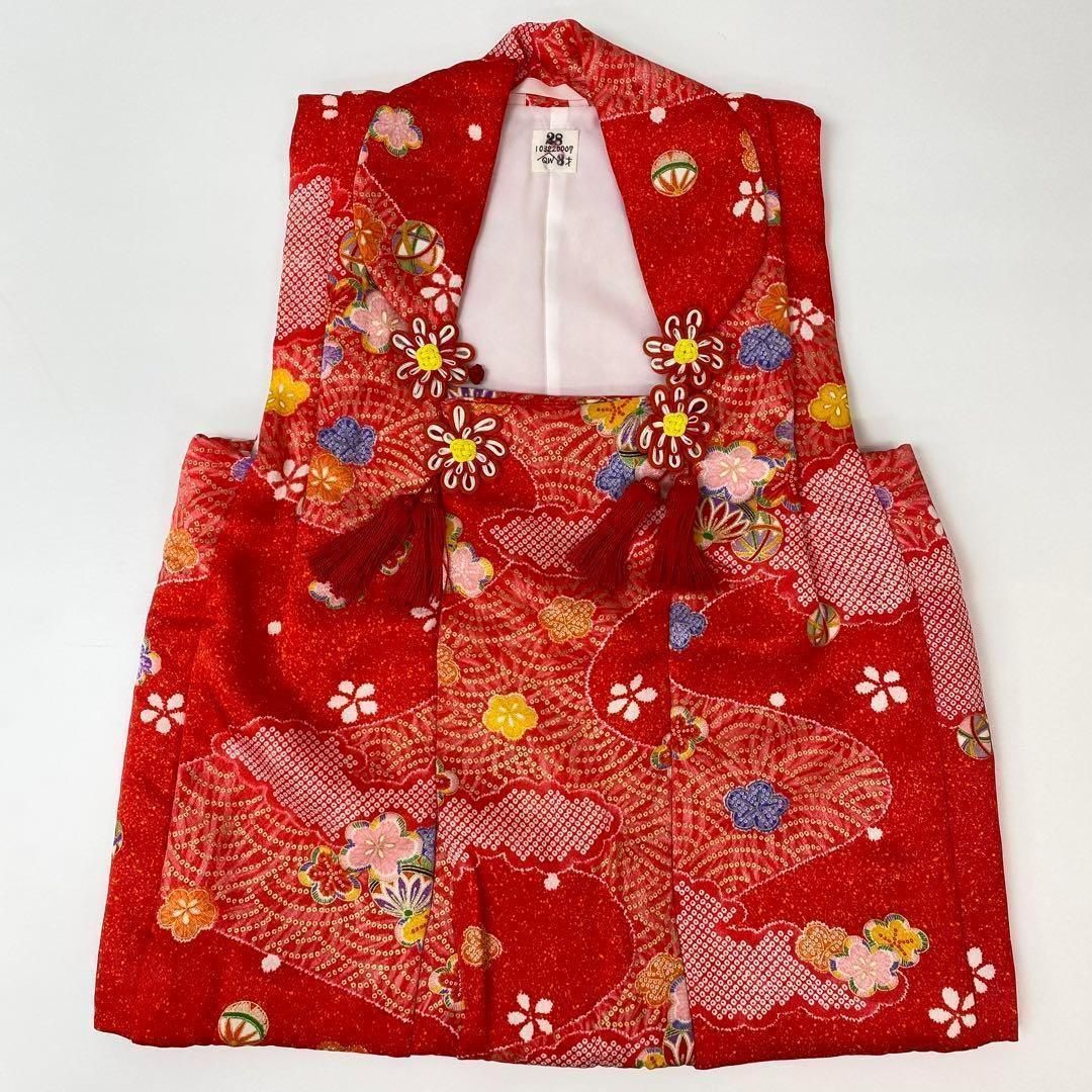 3才女の子着物-被布コート 長襦袢バッグセット