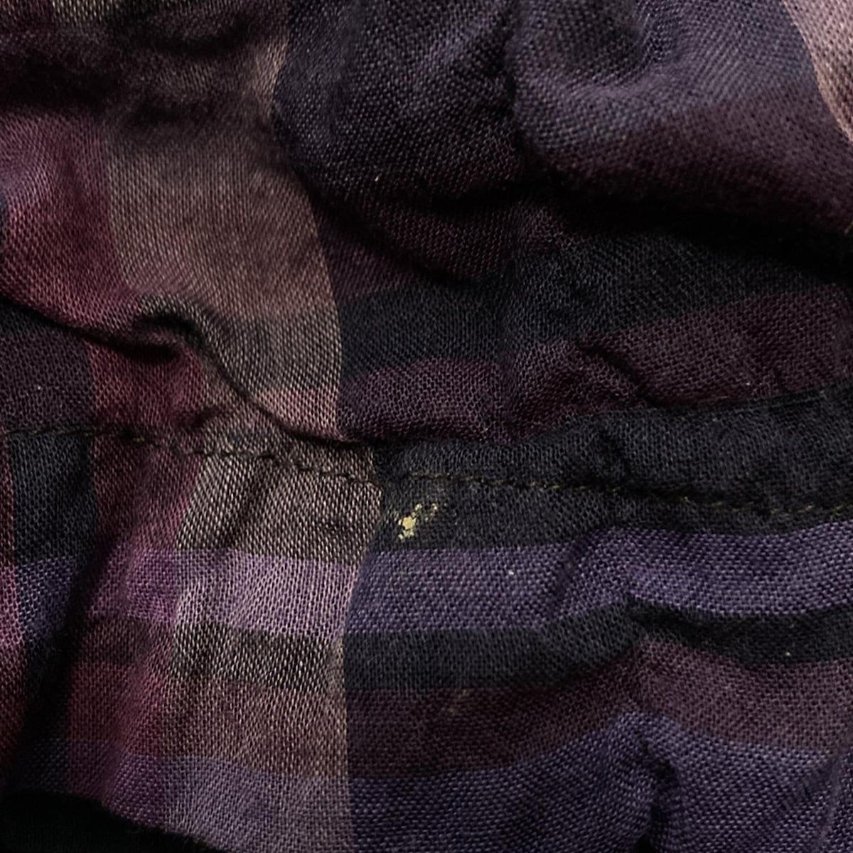  HaaT HeaRT ハート チュニック サイズ3 L レディース - パープル×ダークネイビー×マルチ Vネック 七分袖 チェック柄 半袖 チュニック