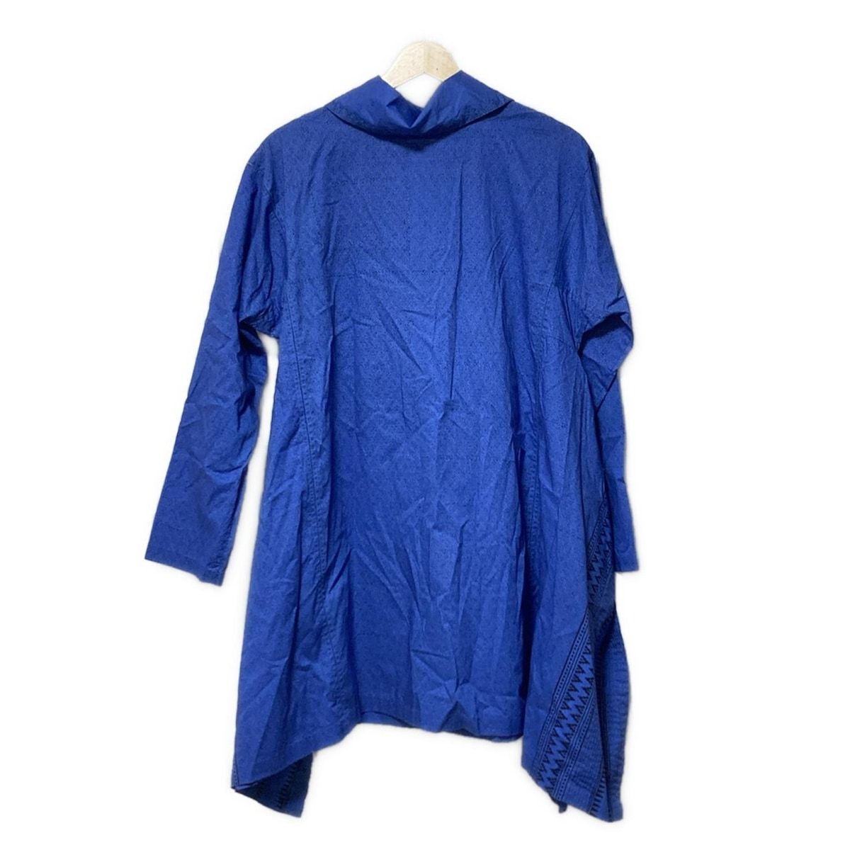 HaaT HeaRT ハート チュニック サイズ2 M レディース - ブルー×黒 レギュラー 長袖 プリーツ