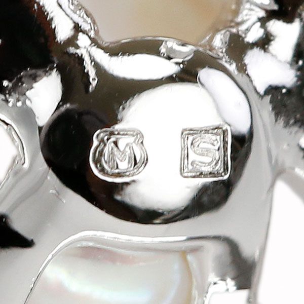 ミキモト パール 真珠 ブローチ SV MIKIMOTO ベビーパール 花 フラワー 葉 リーフ 植物 ボタニカル 透かし 宝正 904025