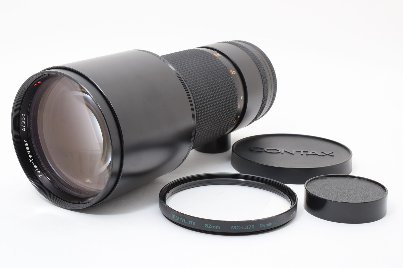 CONTAX Carl Zeiss Tele-Tessar T 300mm F4 MMG C Yマウント ドイツ製 動作良好 フード フィルター付