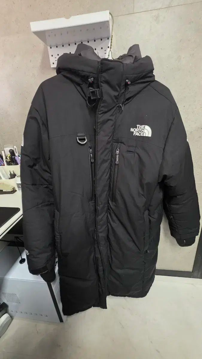 THE NORTH FACE ザノースフェイス ブラック ロングダウンジャケット ロング丈 オールブラックエディション XL 105