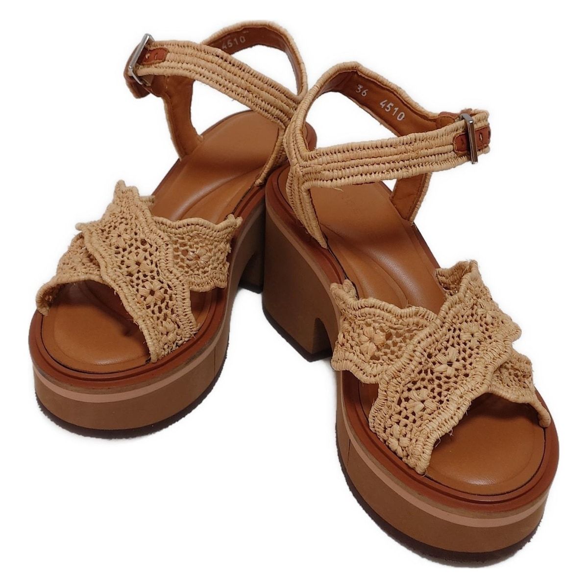 クレジュリー サンダル 36 レディース - ベージュ