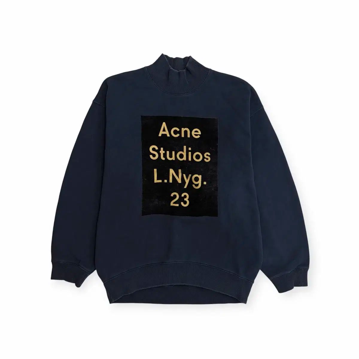 Acne Studios アクネストゥディオズ ベータ ネイビー オーバーサイズ スウェット マン S