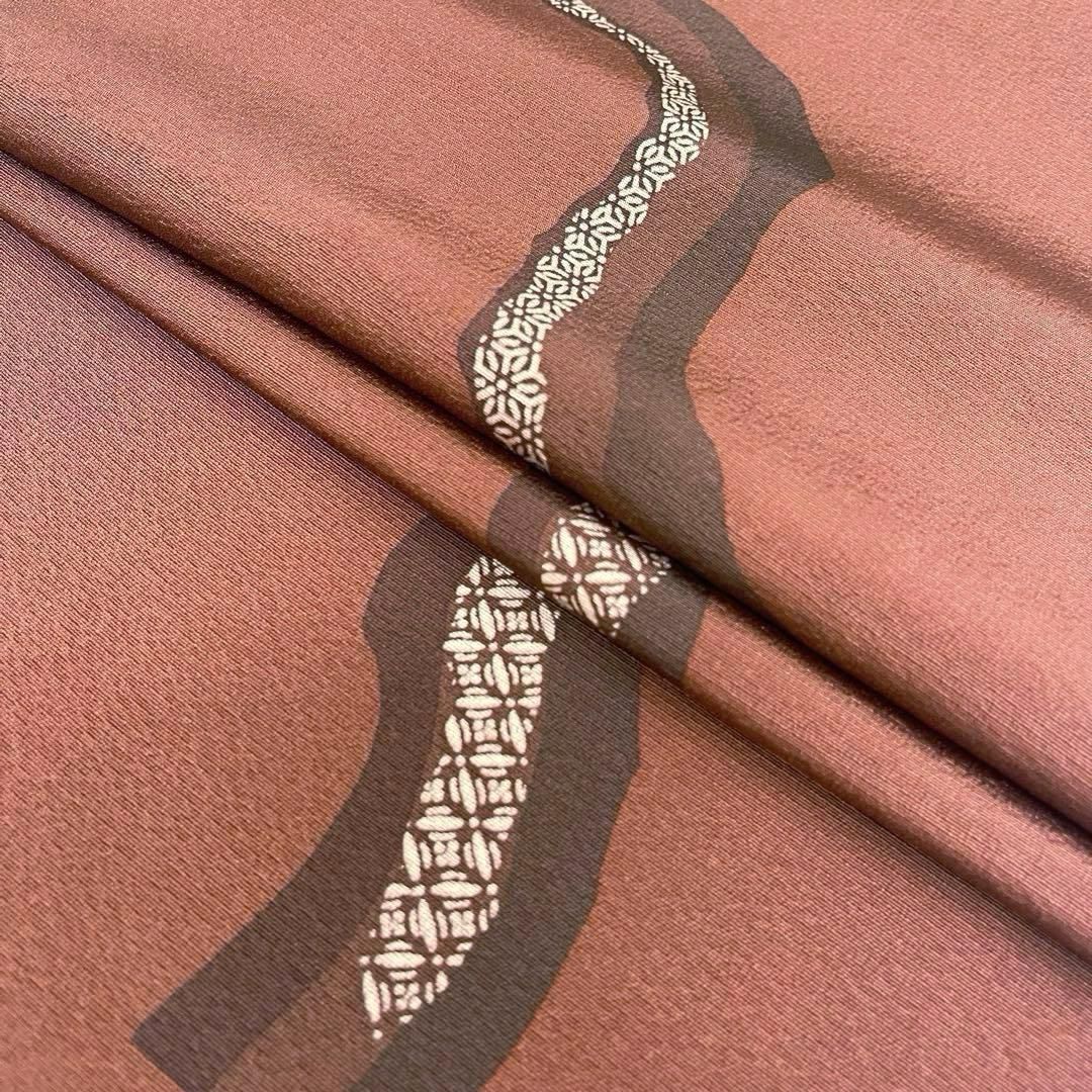 ほぼ  着物と帯 時流 O25791ts 正絹 帯揚げ-帯締め 高麗 焦茶色