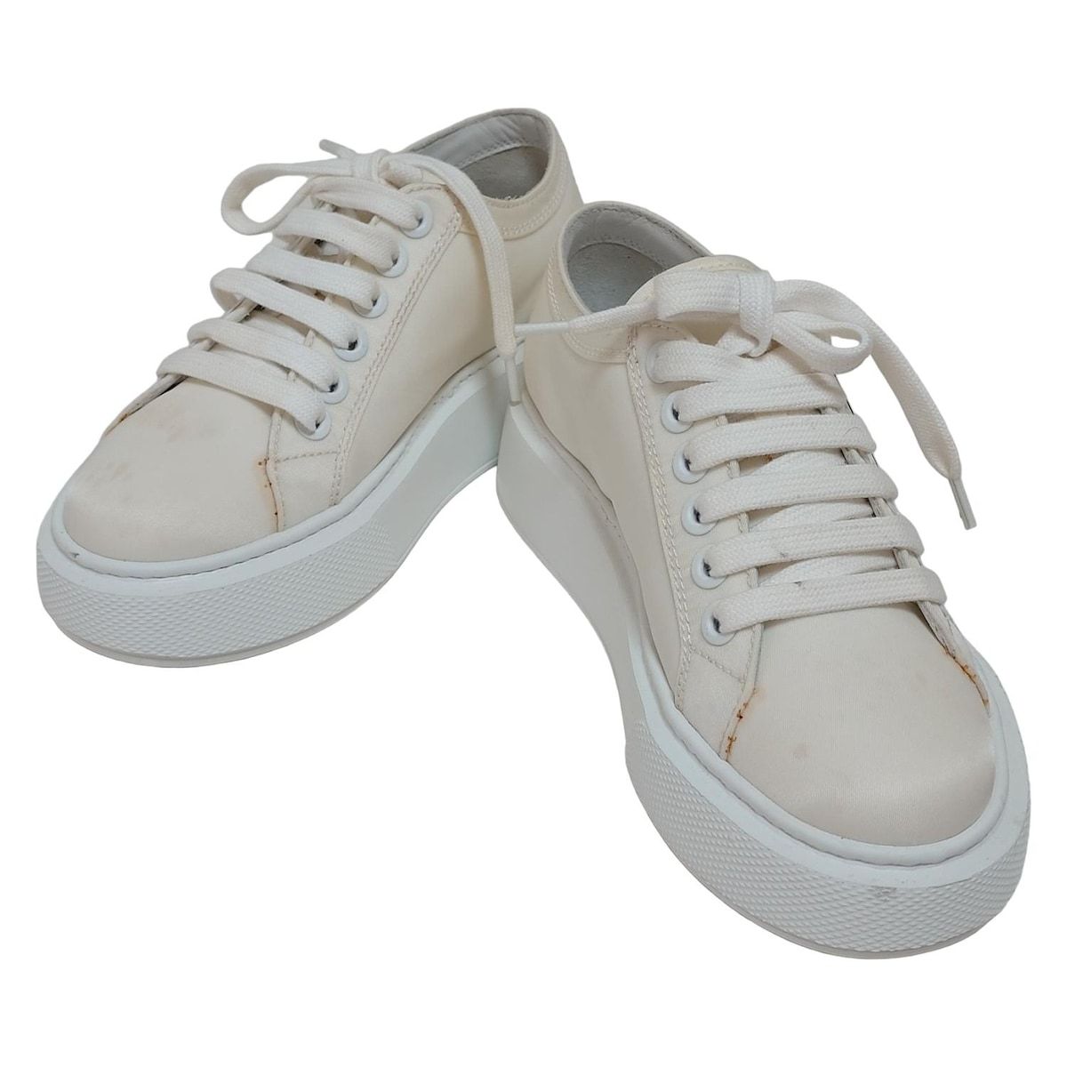 PRADA プラダ スニーカー 34 1 2 レディース - アイボリー