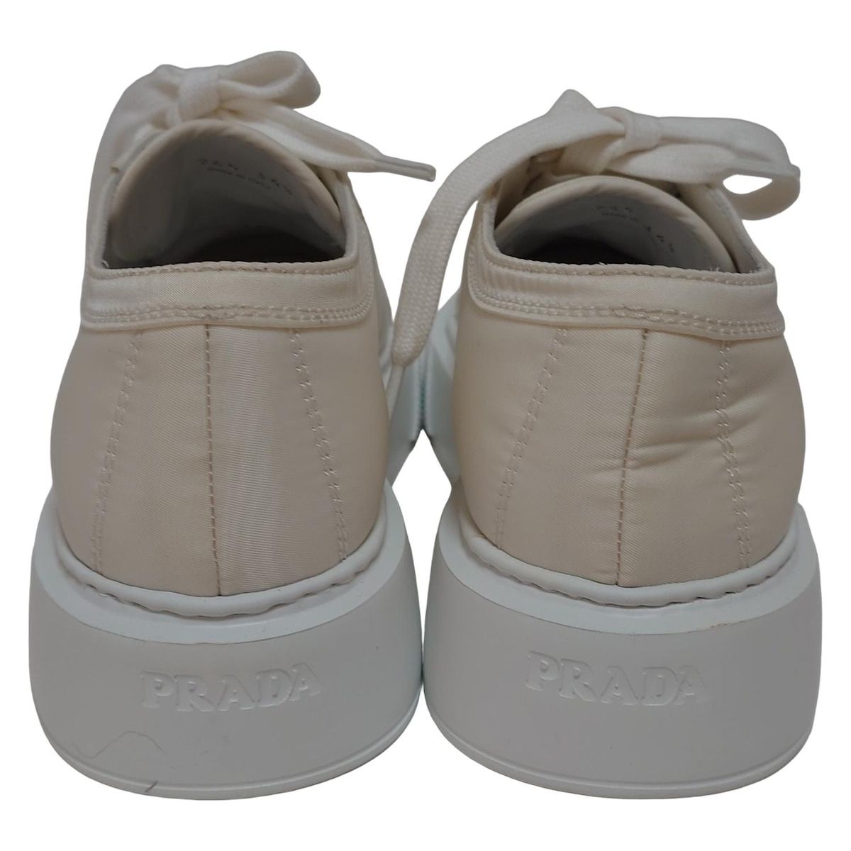  PRADA プラダ スニーカー 34 1 2 レディース - アイボリー スニーカー 靴