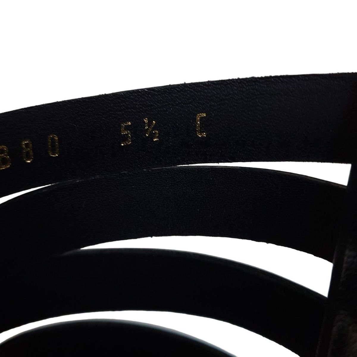  SalvatoreFerragamo サルバトーレフェラガモ ミュール 5 1 2 C レディース - 黒 編み込み アウトソール張替済 レザー ミュール サンダル ミュール