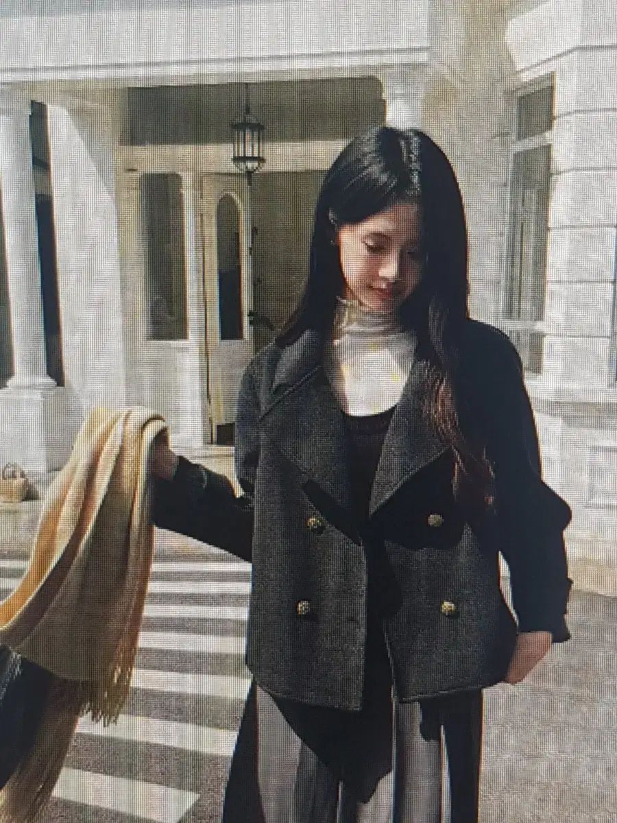 海外配送 秋 冬 ウール ショート ダブル ボタン ジャケット GULLKHAN_COM