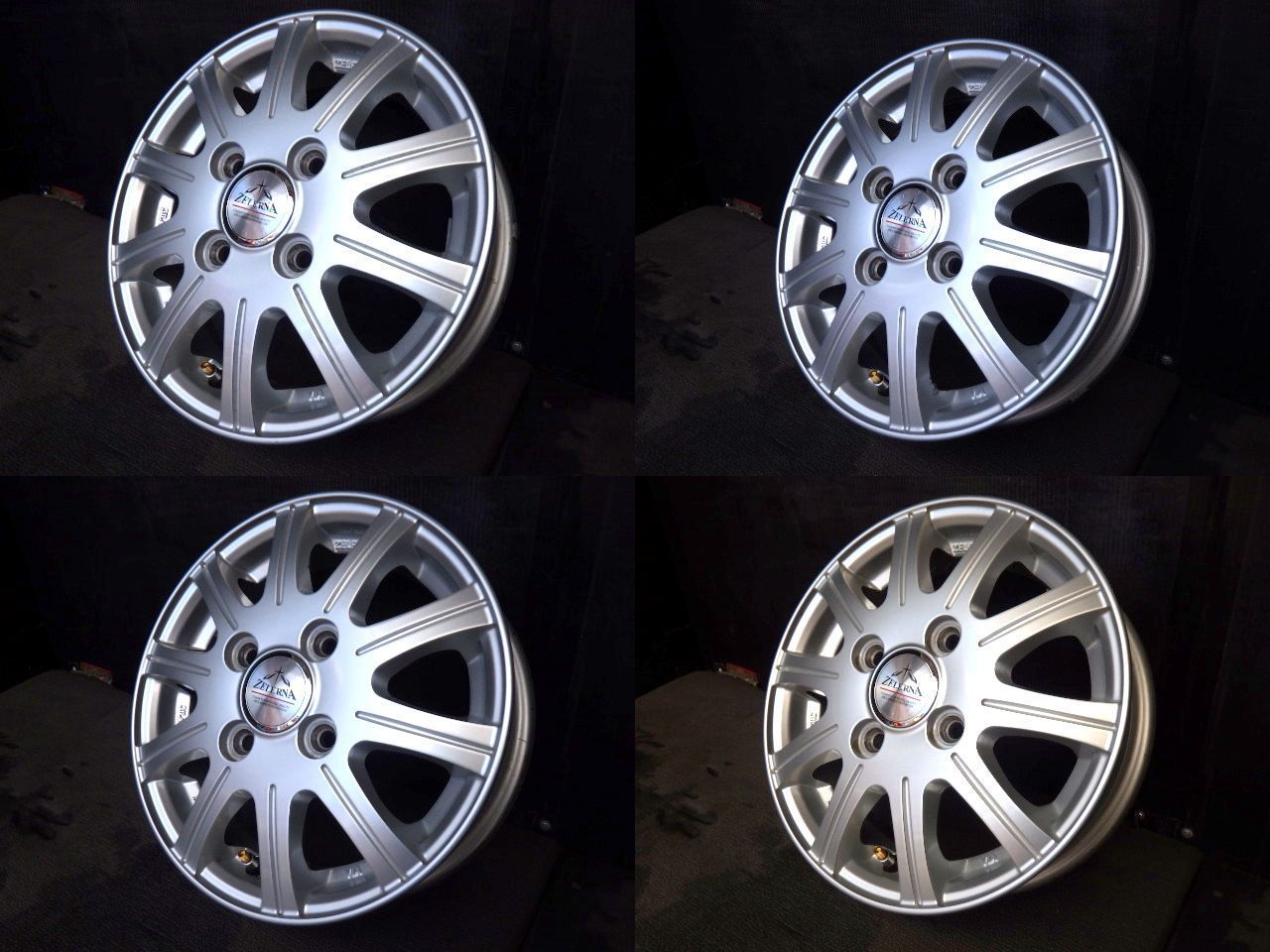 3020 J ZELERNA ホイール 12x3.5B 4穴 PCD100 45 4本