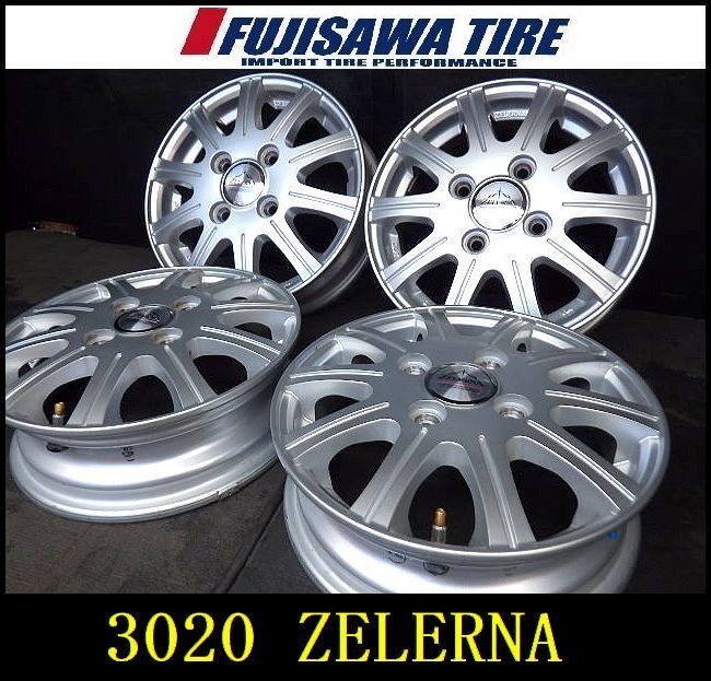 3020 J ZELERNA ホイール 12x3.5B 4穴 PCD100 45 4本