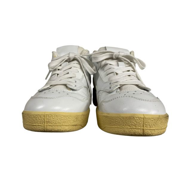 ジルサンダー JIL SANDER バスケット Basket ローカットスニーカー 厚底 パンチング加工 白 アイボリー レザー 39 24.5cm レディース 5E249