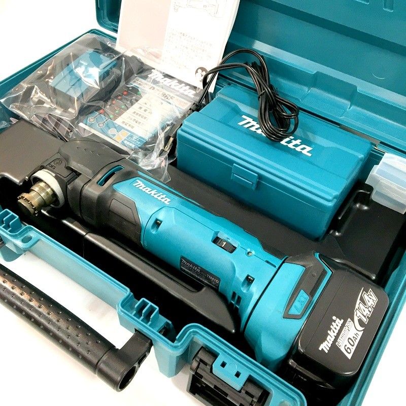 makita マキタ 充電式マルチツール TM 41 DRG 14 4 V 充電器 バッテリー 1 プラスチックケース付き コードレス 電動工具 DW 3606