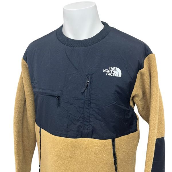 ザノースフェイス THE NORTH FACE フリース デナリクルー プルオーバー 黒 マスタード M メンズ S5X043
