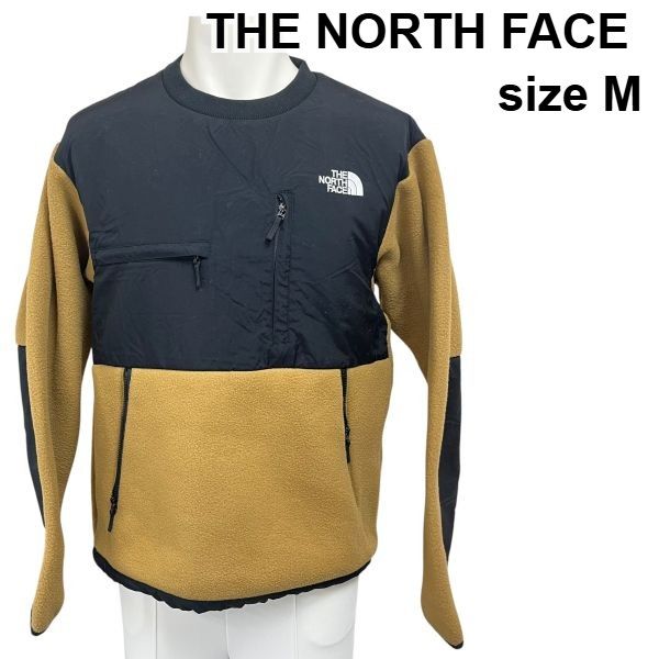 ザノースフェイス THE NORTH FACE フリース デナリクルー プルオーバー 黒 マスタード M メンズ S5X043