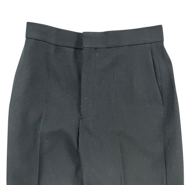 ドゥロワー Drawer ウールパンツ ワイドパンツ 長ズボン センタープレス ネイビー 濃紺 ウール100％ 40 L 11号 レディース S5X049