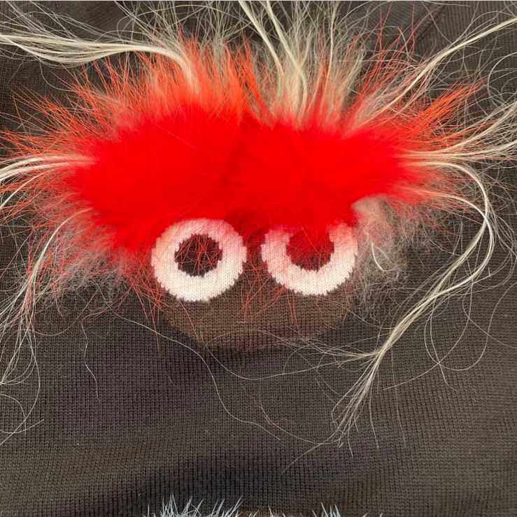 FENDI ブラック モンスター ニット セーター 36 FENDI ブラック