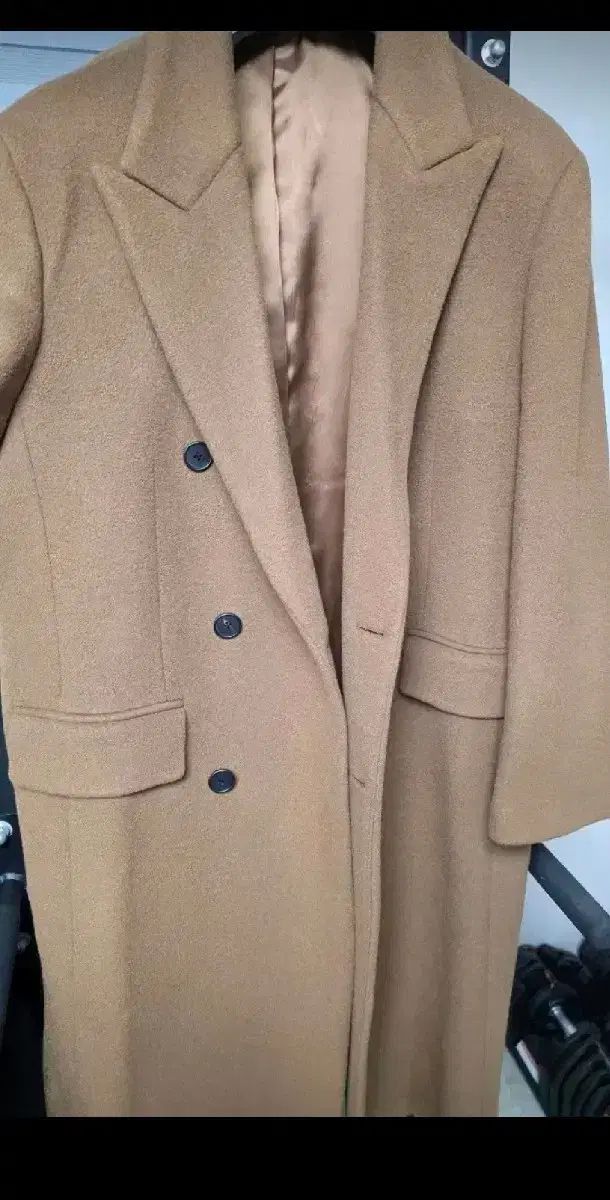 L ムシンサ カシミアブレンド ダディショルダダブル ブラウン ダークグレー KANDAIZUMI_COM